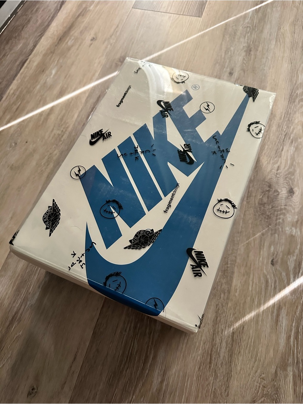 Travis Scott Jordan 1 Low Fragment Shoe Box- BOX AND ORIGINAL PAPER ONLY!!!!